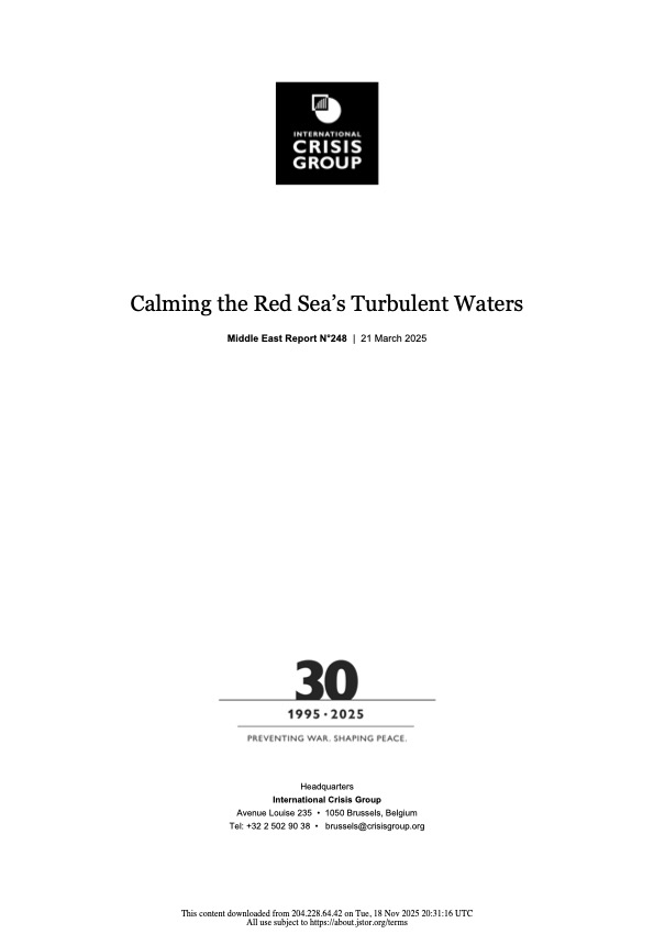 Calming the Red Sea’s Turbulent Waters